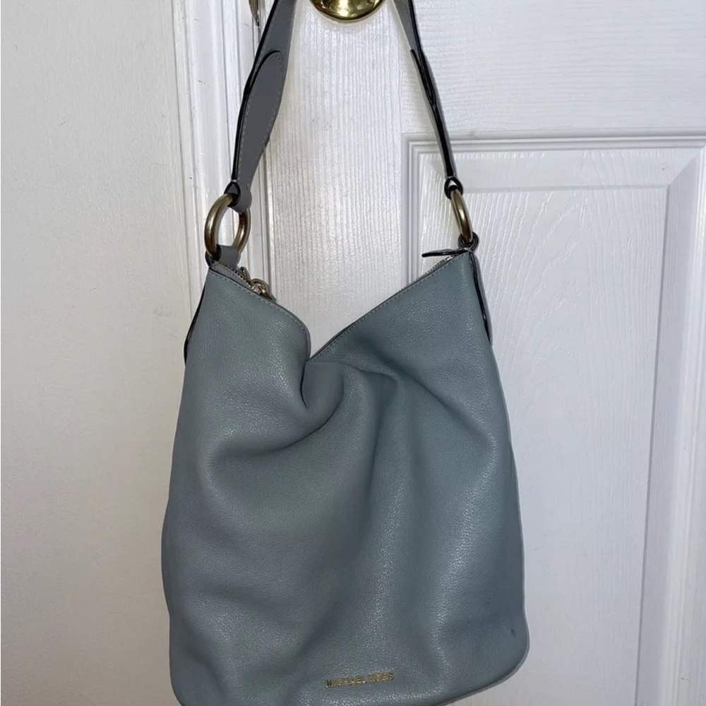 Michael Kors Blue Leather Shoulder Bag